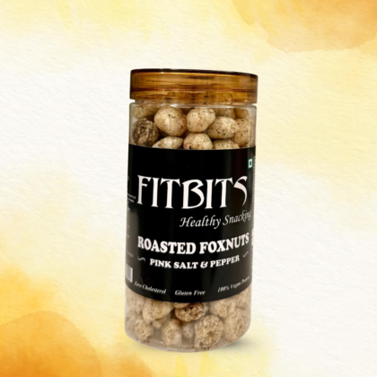 Roasted Foxnuts - (Pink Salt & Pepper) | Gluten Free | Healthy Snack | (Net wt. 70 Gm)