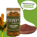 FITBITS Healthy Snacking Ragi Chips - Masala| Gluten Free | Healthy Snack (150g) - Image 4