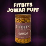 FITBITS Roasted Jowar Puff - Tandoori Flavor | Healthy Snacks | 80 Grams